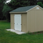 10x12 Gable doors on 12' side of building